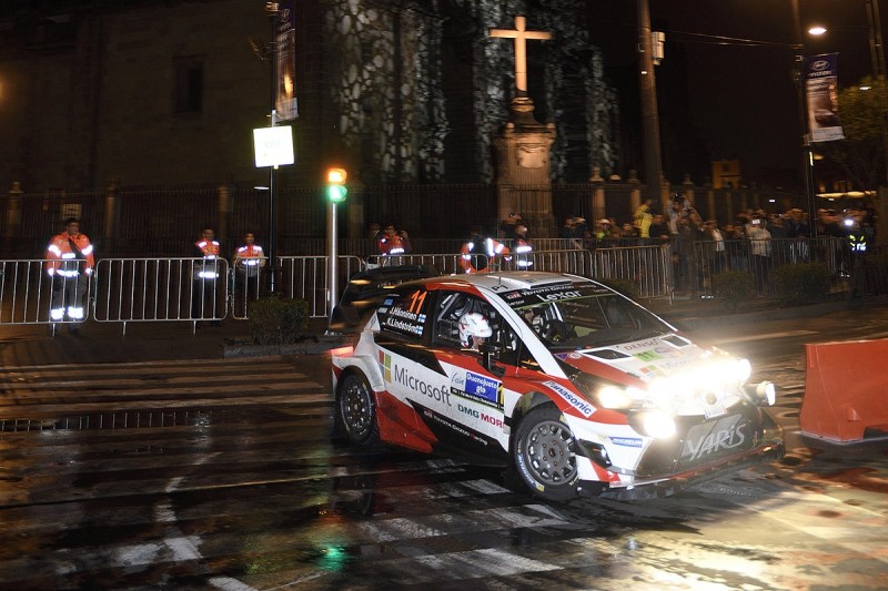 Toyota's Juho Hanninen takes WRC Rally Mexico lead after Zocalo run