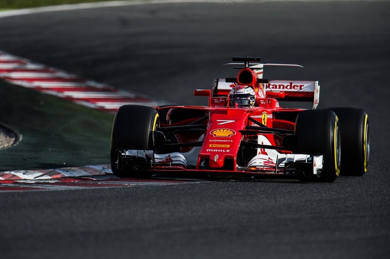 F1 testing: Ferrari's Raikkonen fastest after final day's wet start