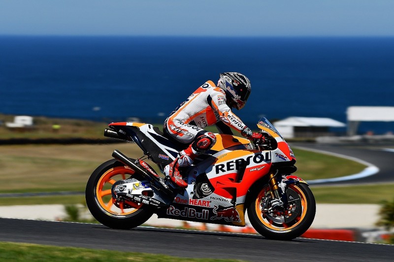 MotoGP testing: Marc Marquez leads Valentino Rossi at Phillip Island