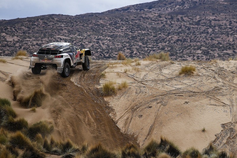 Peterhansel given Dakar Rally lead back after collision with biker