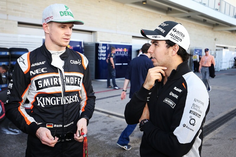 Outgoing Force India F1 driver Hulkenberg helped Perez thrive