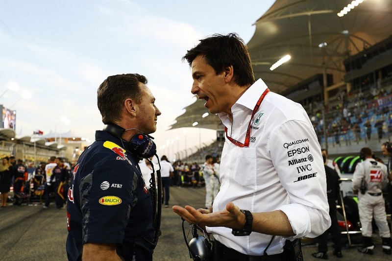 Horner says Wolff 'totally wrong' to try to influence Verstappen
