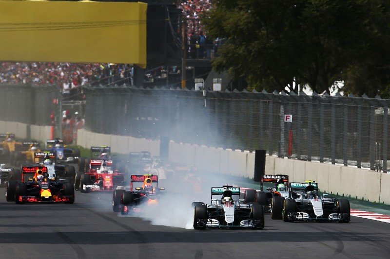 Hamilton thought he would crash after going off at Turn 1 in Mexico