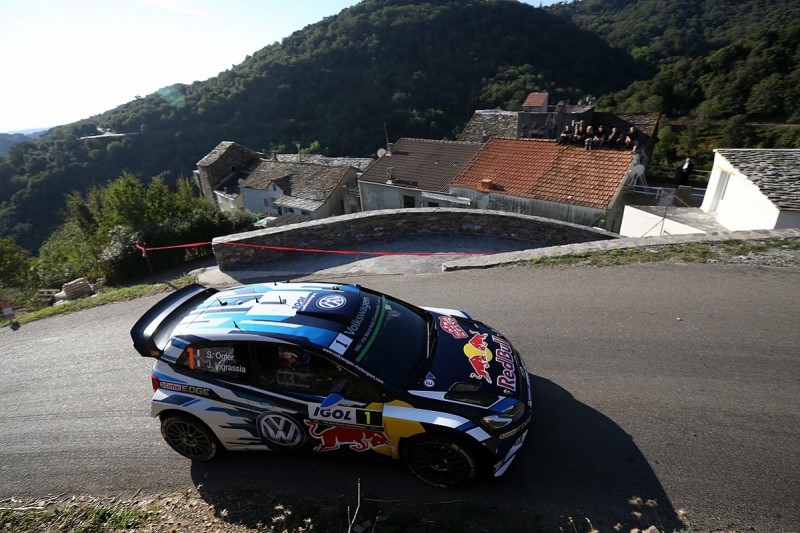 WRC Corsica: VW's Ogier builds lead as Meeke hits trouble