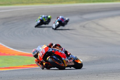 MotoGP Aragon: Marc Marquez fights back from error to beat Yamahas