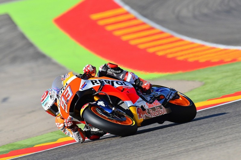 Aragon MotoGP: Marc Marquez tops chaotic FP3 session