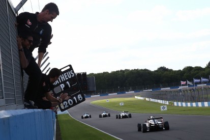 British F3 championship won by Matheus Leist at Donington finale
