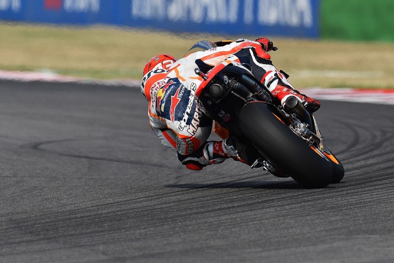 MotoGP Misano: Marc Marquez leads Jorge Lorenzo in FP3