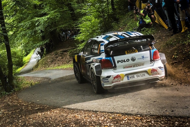 WRC Rally Germany: Ogier takes lead before crash stops stage