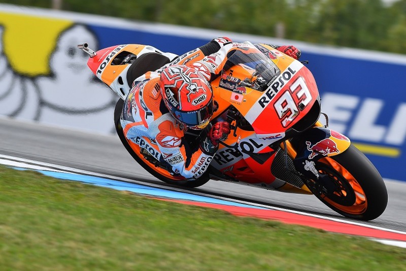 MotoGP Brno: Marc Marquez beats Andrea Iannone to top FP2