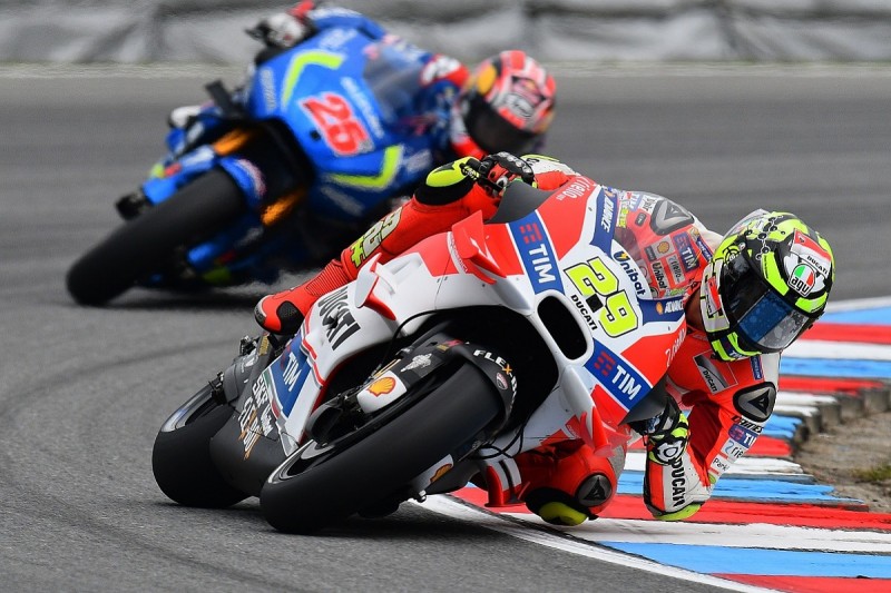 MotoGP Brno: Ducati's Andrea Iannone heads Yamahas in FP1