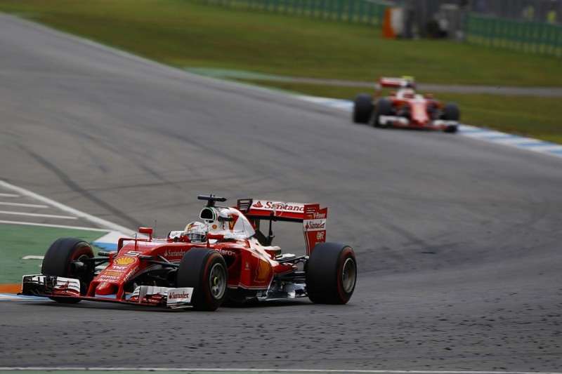 German GP: Questioning Ferrari's strategy a mistake, Vettel admits