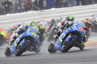 Suzuki MotoGP bike 'impossible' to ride in wet conditions