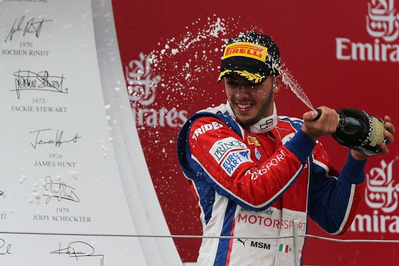 Silverstone GP3: Ferrari junior Antonio Fuoco battles to win
