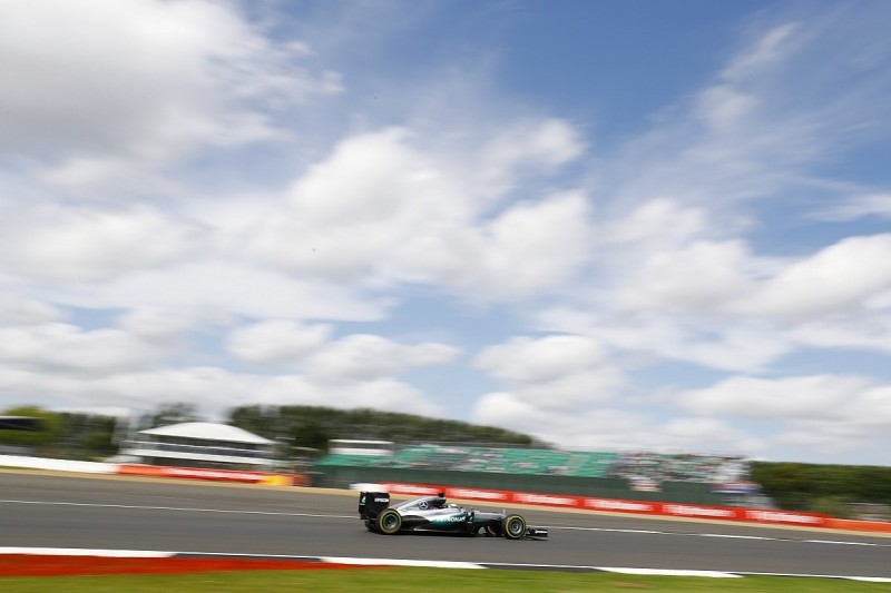 British GP: Hamilton fastest as Rosberg's Mercedes sidelined