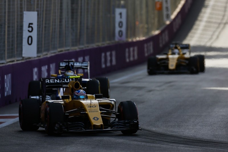 Renault having to use parts of grands prix to test, says Magnussen