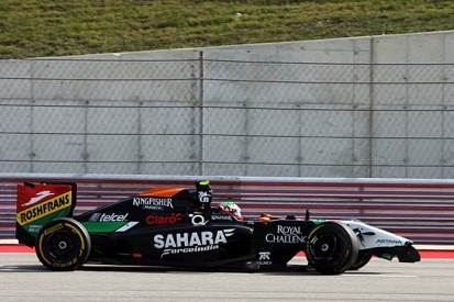 US GP: Sergio Perez punished for 'reckless' crash with Adrian Sutil