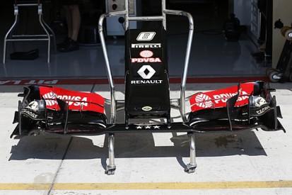US GP: Experimental Lotus nose for 2015 F1 rules revealed