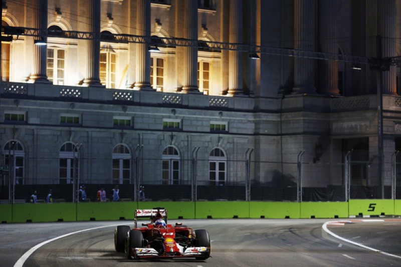 Singapore GP: Fernando Alonso leads practice one for Ferrari