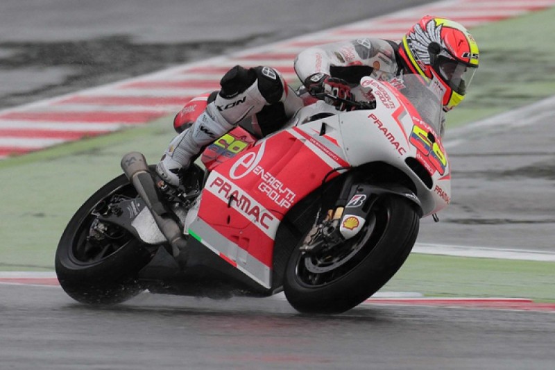 Misano MotoGP: Yonny Hernandez tops wet, crash-strewn practice