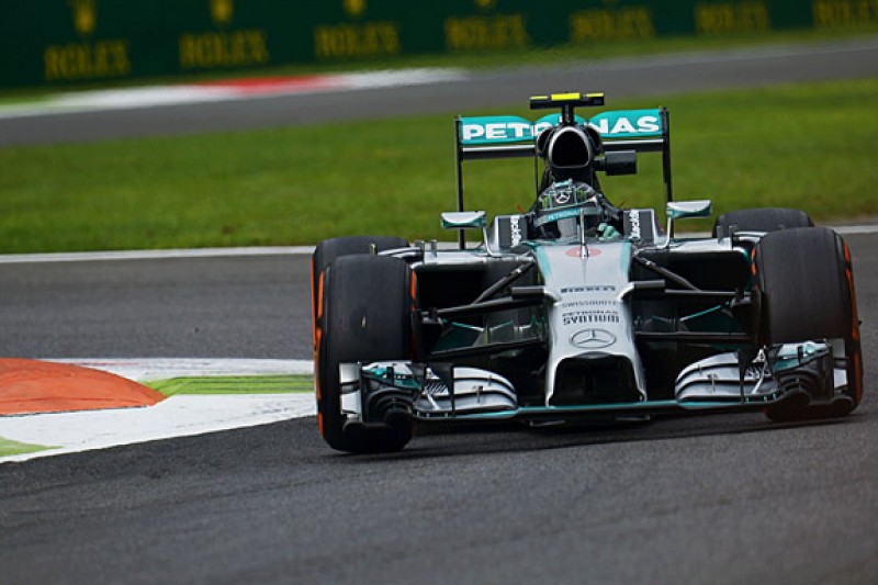 Italian GP practice: Nico Rosberg leads Lewis Hamilton in FP2