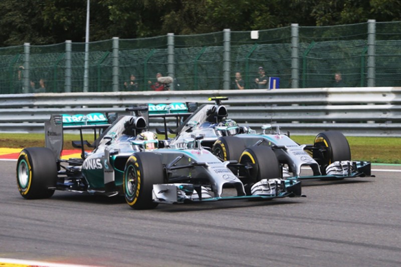 Belgian GP: Nico Rosberg calls Lewis Hamilton clash racing incident