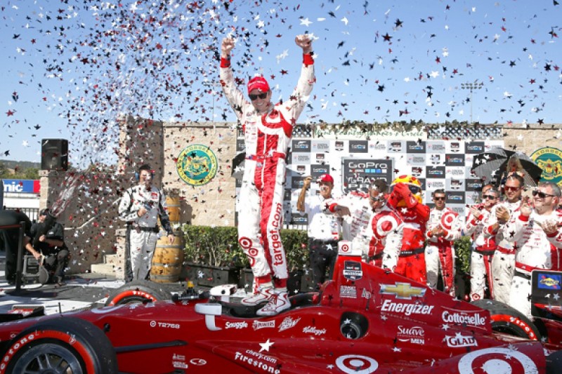 Sonoma IndyCar: Ganassi's Scott Dixon wins as Mike Conway runs dry