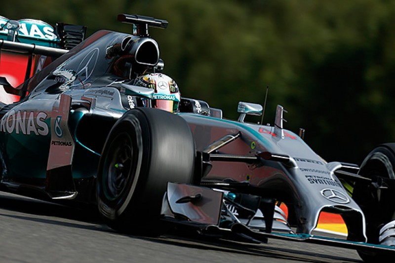 Belgian GP: Lewis Hamilton tops the times in second practice