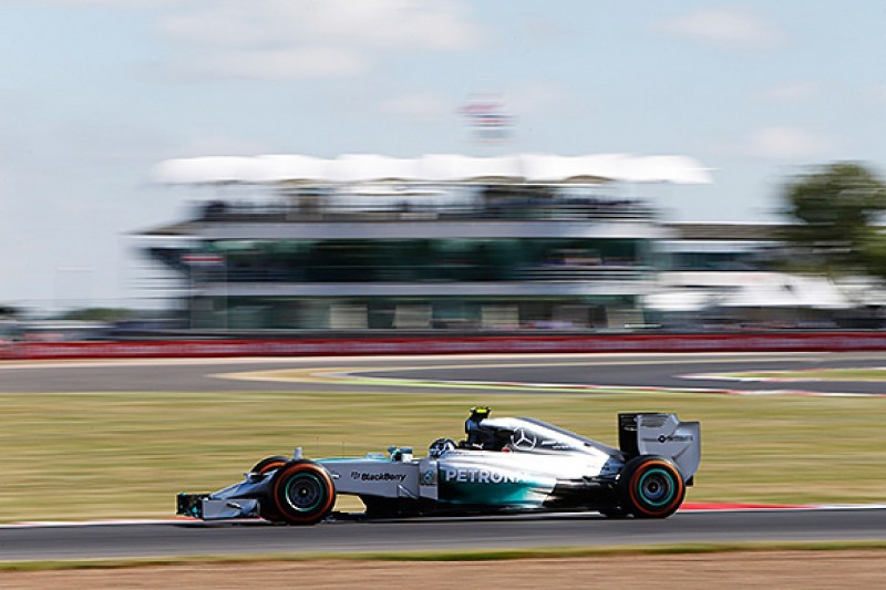 British GP: Rosberg edges Hamilton in first practice