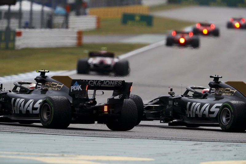 Haas could impose team orders on Grosjean/Magnussen amid collisions
