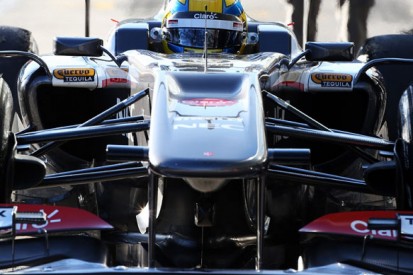 Inside Sauber's narrow sidepods