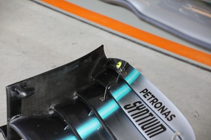 Mercedes says change to front wing after FIA request has had impact