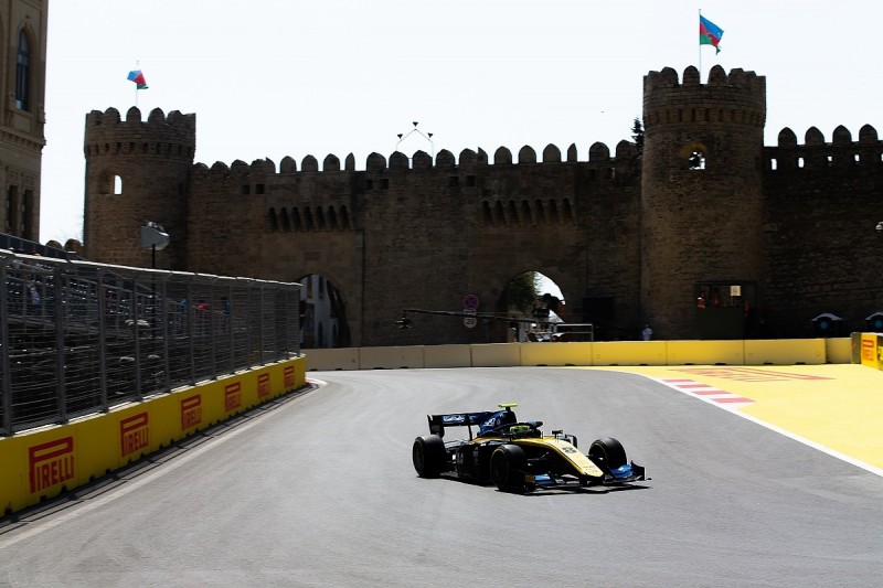 Baku F2: Luca Ghiotto beats Nobubaru Matsushita to lead practice