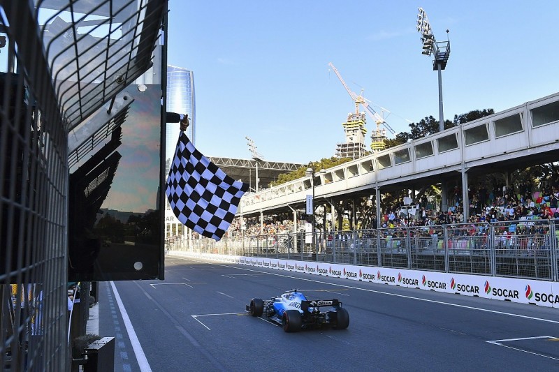 Russell relieved Baku F1 weekend over after illness, grid cover hit