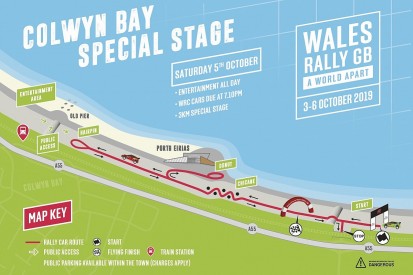 New street stage in Colwyn Bay for WRC event Wales Rally GB