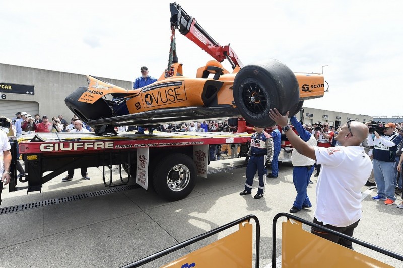 McLaren IndyCar's Fernando Alonso explains Indy 500 practice crash