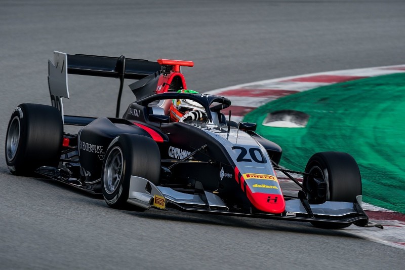 Hitech GP's Leonardo Pulcini sweeps FIA F3 testing at Barcelona