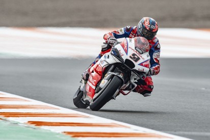 Valencia MotoGP: Petrucci fastest in practice three as Rossi crashes