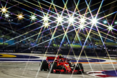 Singapore GP F1 practice: Raikkonen fastest, Vettel hits wall in FP2