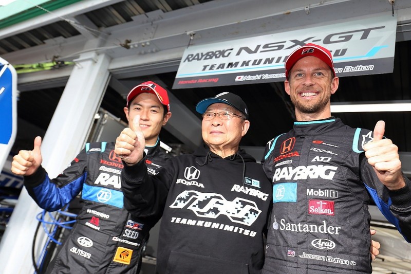 Ex-Formula 1 driver Jenson Button gets first Super GT pole at Sugo