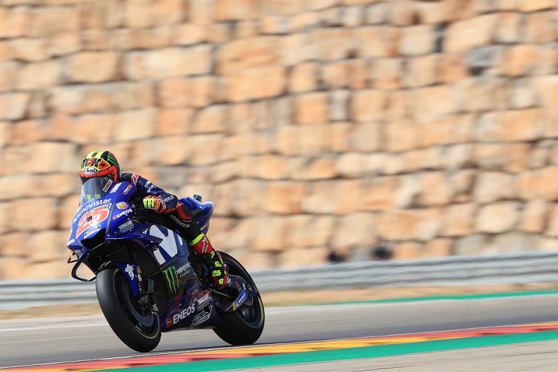 MotoGP Aragon: Yamaha's Vinales gets three-place drop for Smith block