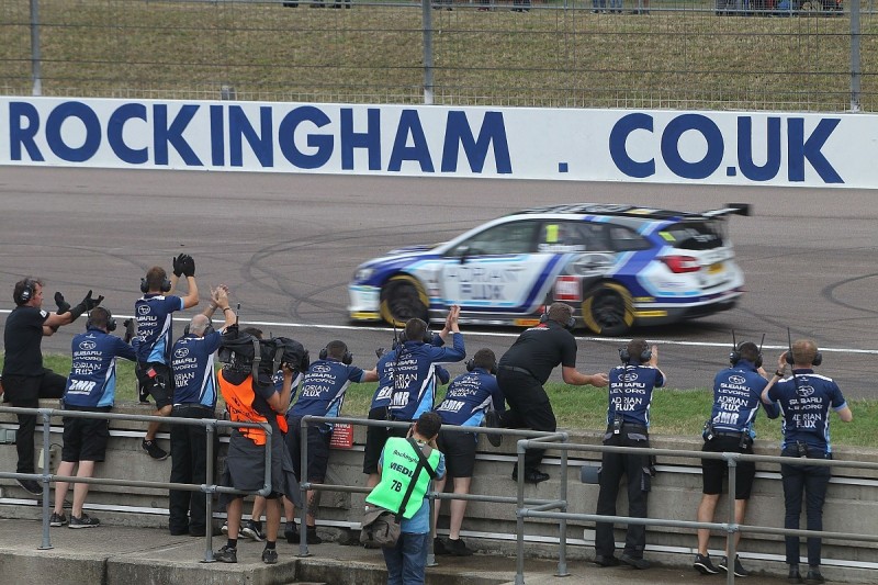 BTCC Rockingham: Sutton strengthens title defence with race two win