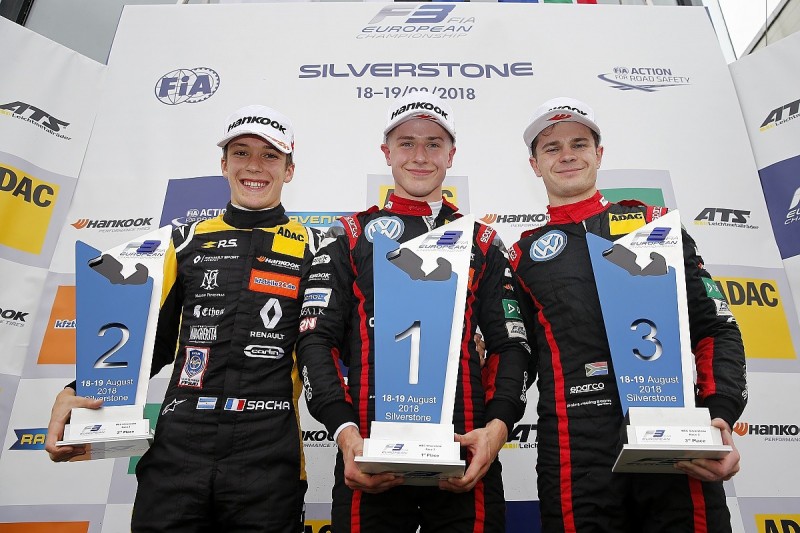 Silverstone European F3: Juri Vips holds off Sacha Fenestraz to win