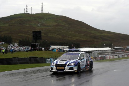 Knockhill BTCC: Ash Sutton charges from eighth to win in wet
