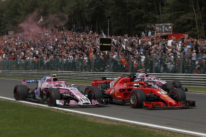 Force India F1 driver Ocon needed 'one metre' to lead Belgian GP