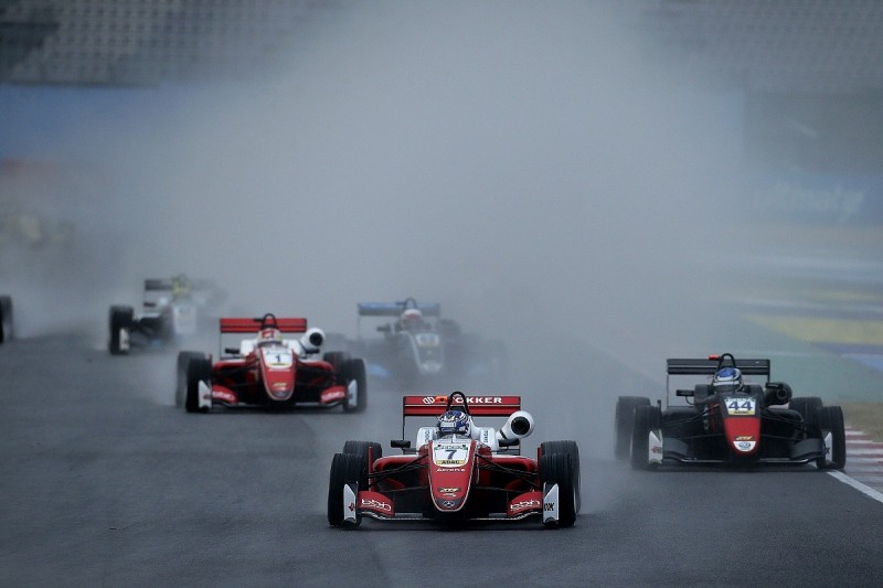 Misano European F3: Aron wins wet final race as Armstrong spins out