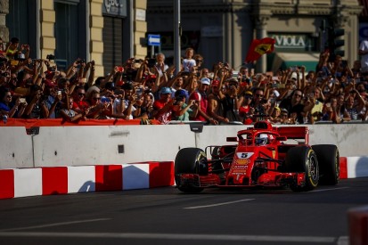 Vettel Milan F1 crash: Steering wheel error caused demo-run shunt