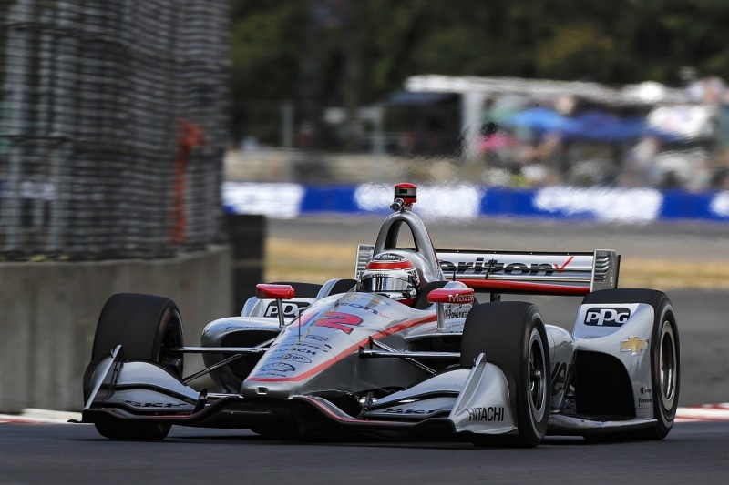 IndyCar Portland: Power leads Penske qualifying 1-2, Dixon flounders