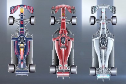 How the top F1 teams' wheelbase and rake compares in 2018