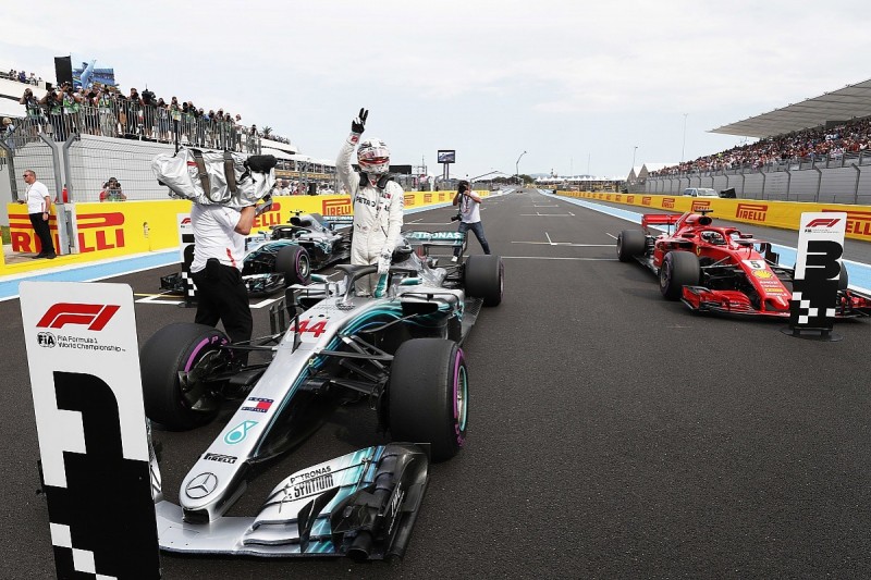 French Grand Prix qualifying: Hamilton leads all-Mercedes front row